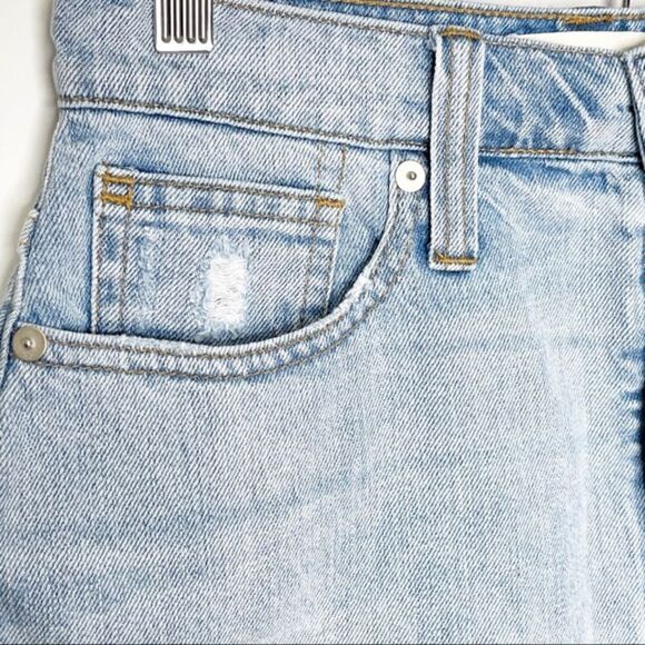 Madewell Rigid Denim A-line Mini Cutout Skirt 25 - Picture 6 of 11